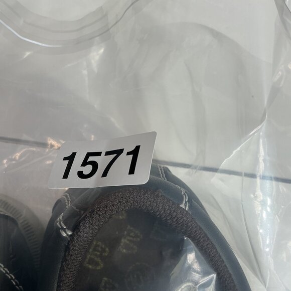 Brunswick Mens Bowling Shoes Size 10.5 Black With White Stitching - Picture 6 of 7